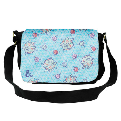 “Delightful Dice Pattern” Bag Flap for Dungeons & Dragons with Bag. Bag sold separately.