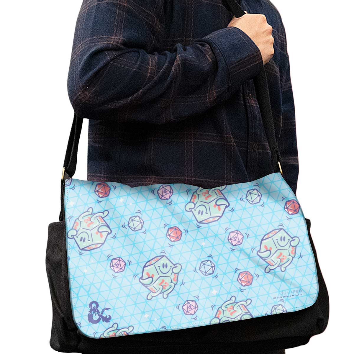 “Delightful Dice Pattern” Bag Flap for Dungeons & Dragons