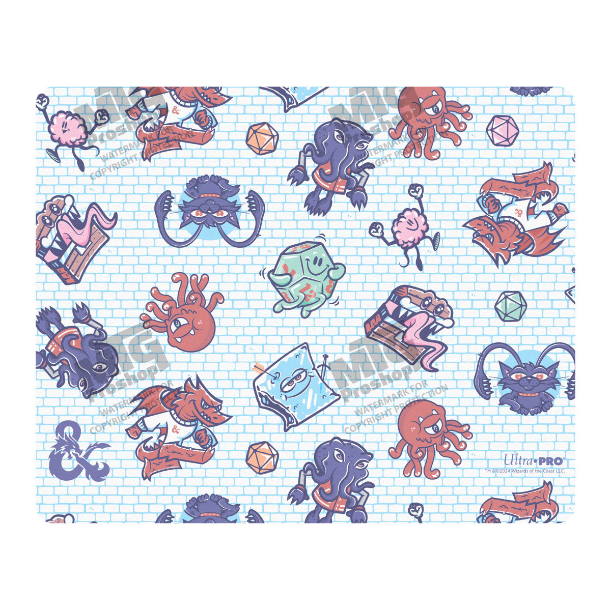 “Charming Creatures” Pattern Mousepad for Dungeons & Dragons Art