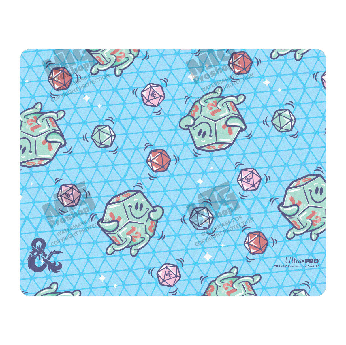 “Delightful Dice” Pattern Mousepad for Dungeons & Dragons 