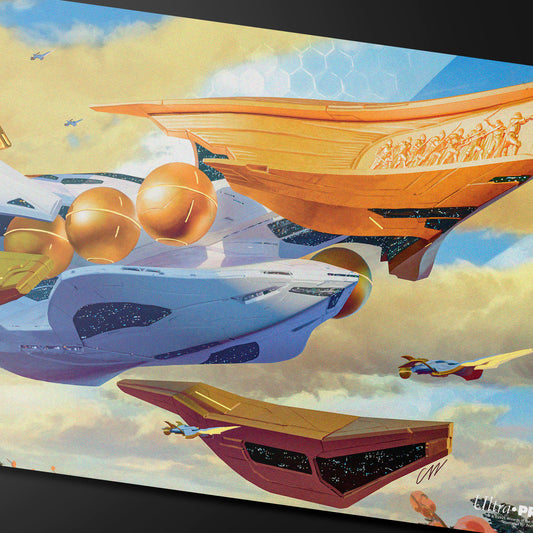 Edge of Eternities - Playmat - Lumen-Class Frigate - Zezhou Chen
