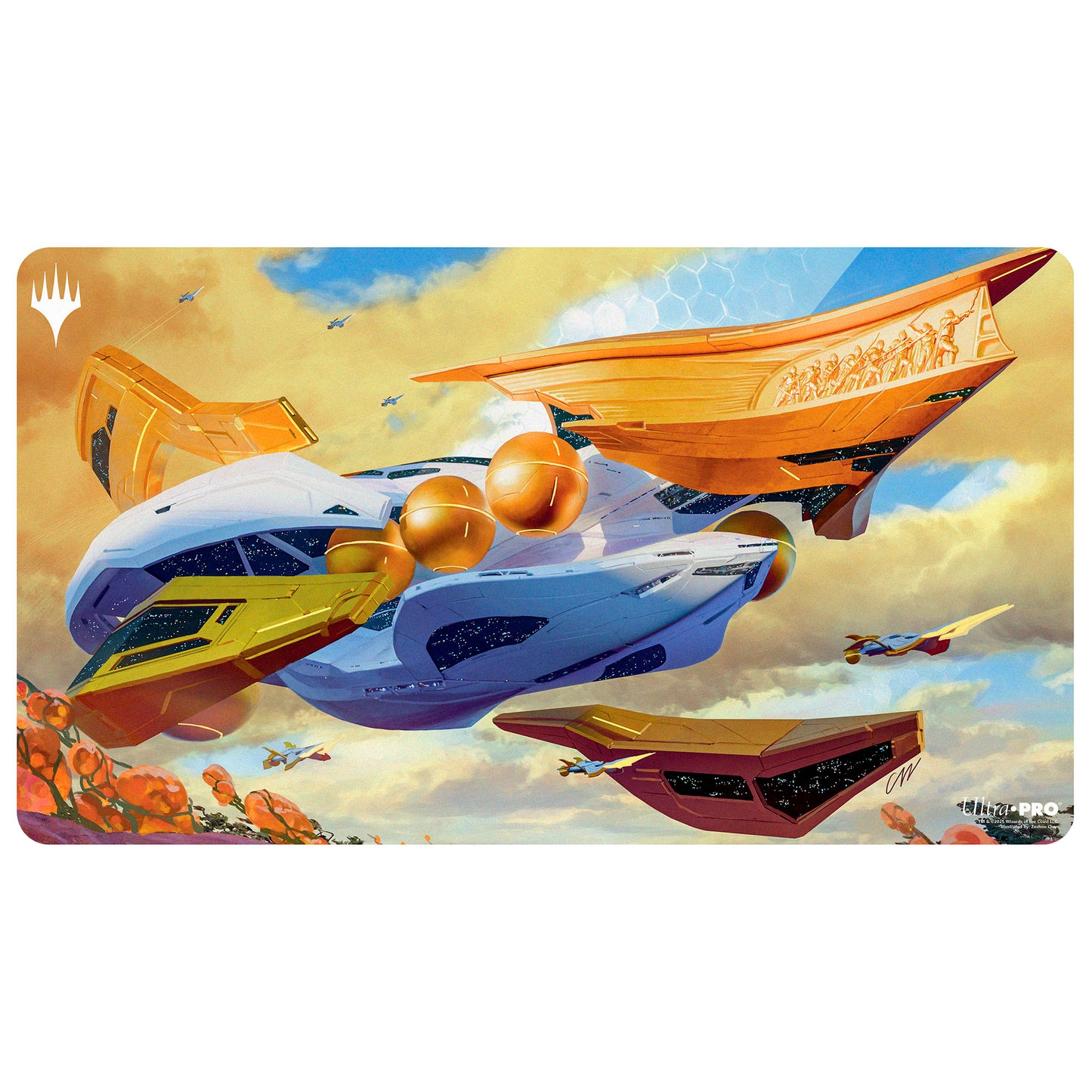 Edge of Eternities - Playmat - Lumen-Class Frigate - Zezhou Chen