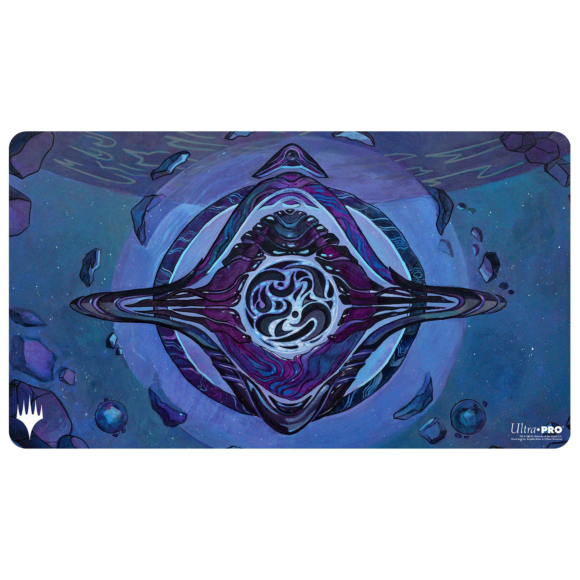 Edge of Eternities - Playmat - Archenemys Charm - Brigitte Roka & Clifton Stommel for Magic: The Gathering Edge of Eternities - Playmat - Archenemys Charm - Brigitte Roka & Clifton Stommel for Magic: The Gathering