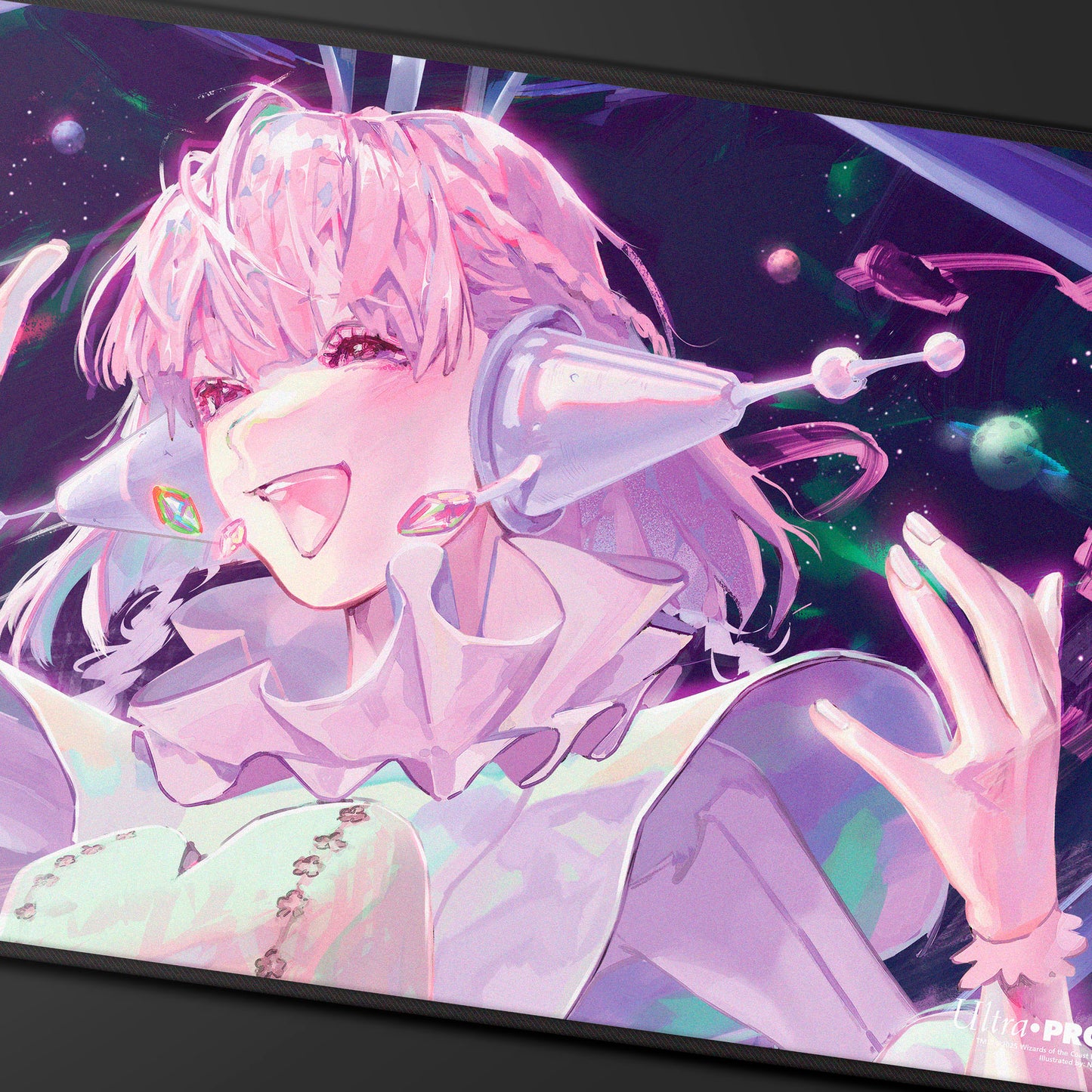 Edge of Eternities - Black Stitched Playmat - Starfield Maestros - nina