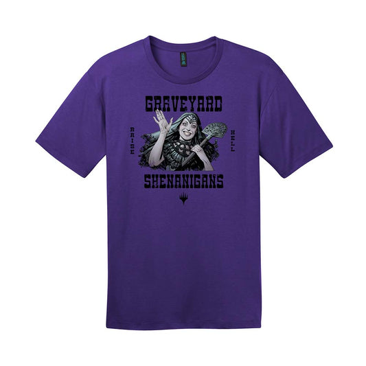 Magic: The Gathering Outlaws of Thunder Junction Printed Graphic T-shirt - Graveyard Shenanigans
