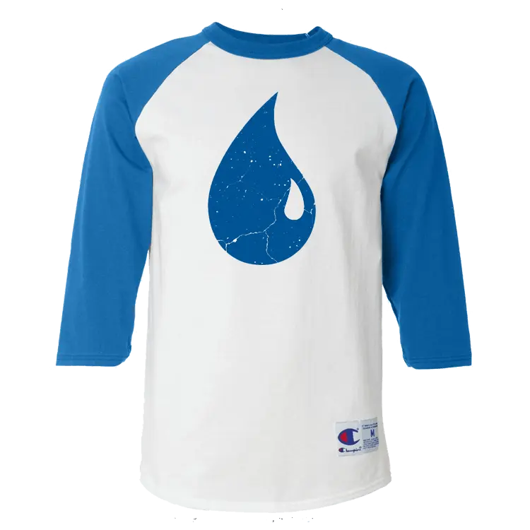 Magic: The Gathering Blue Mana Baseball T-Shirt (Raglan)