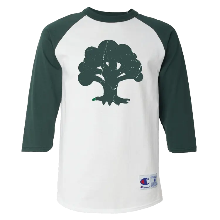 Magic: The Gathering Green Mana Baseball T-Shirt (Raglan)