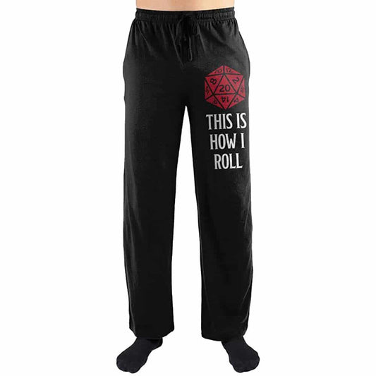 "This Is How I Roll" Dungeons & Dragons Lounge/Pajama Pants