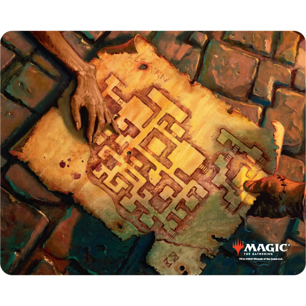 Adventures in the Forgotten Realms Dungeon Map Mousepad for Dungeons ...