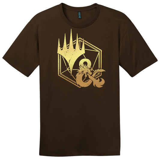 Adventures in the Forgotten Realms Gold Foil Planeswalker Ampersand T-shirt for Dungeons & Dragons - MTG Pro Shop