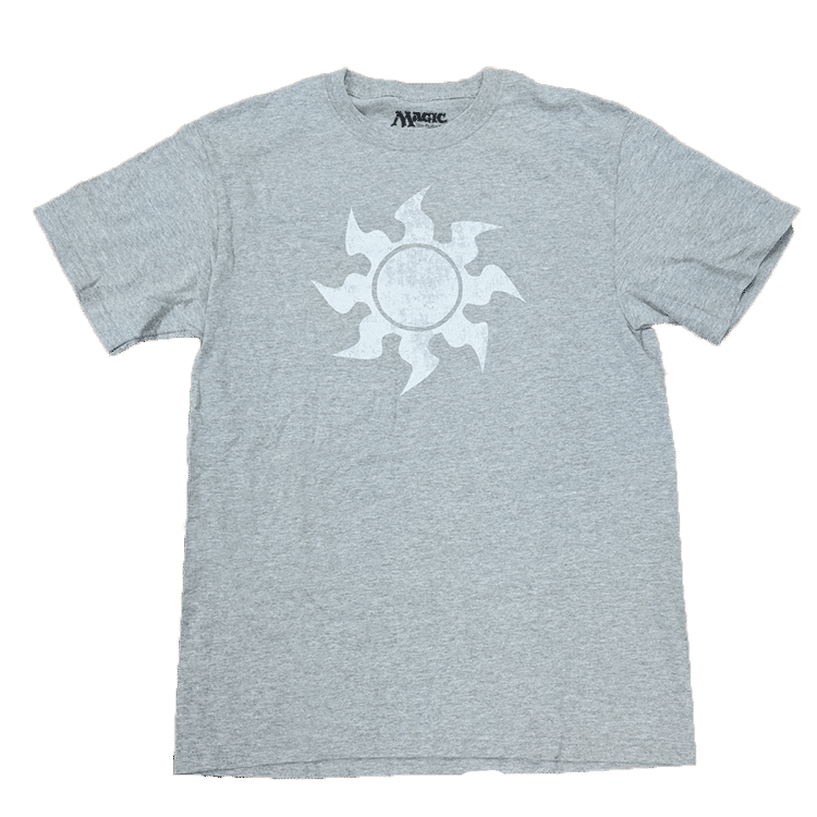 Distressed White Mana T-shirt for Magic: The Gathering - MTG Pro Shop