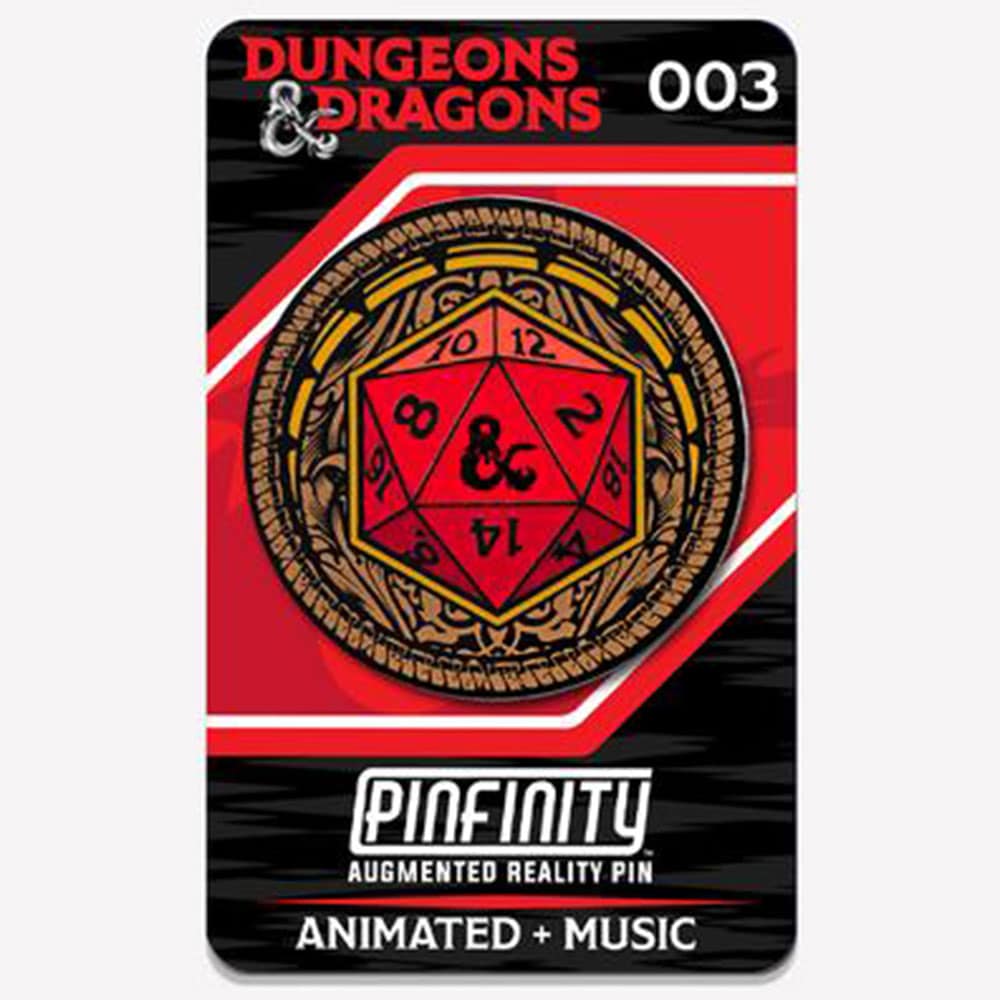 Dungeons & Dragons D20 Circle Pin 003