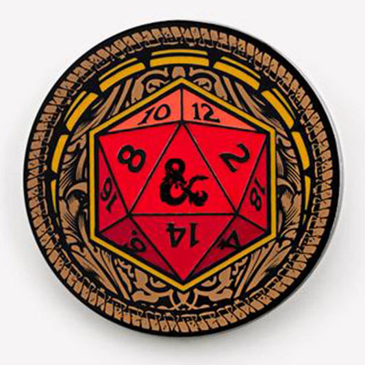 Dungeons & Dragons D20 Circle Pin 003