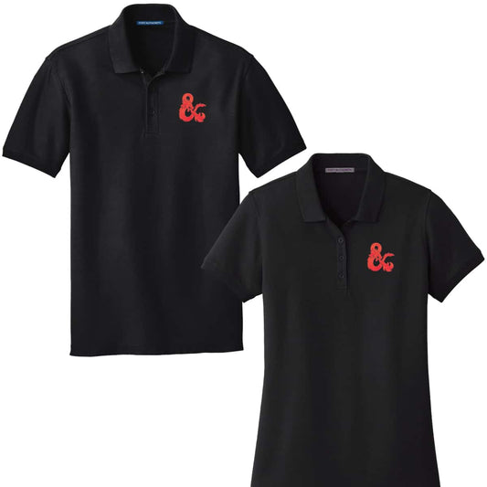 Dungeons & Dragons Evergreen Red Logo Polo Shirt