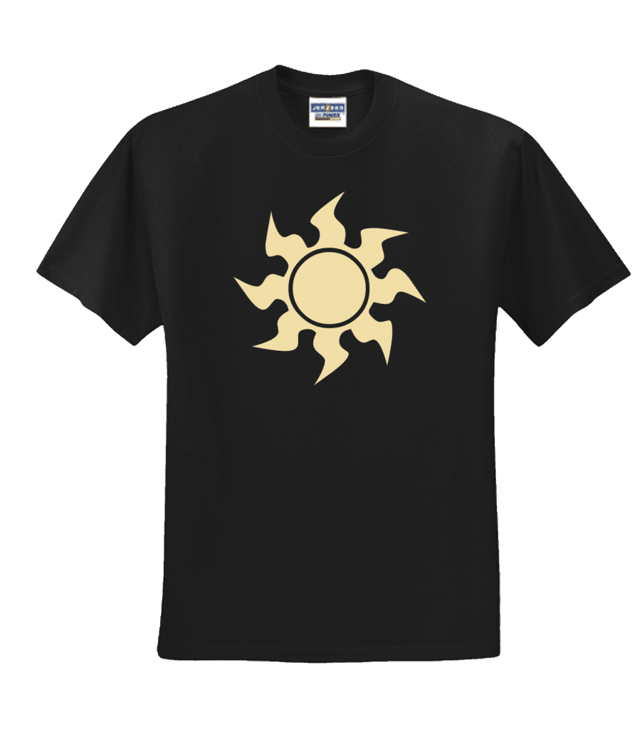 White Mana Symbol Unisex T-Shirt for Magic: The Gathering