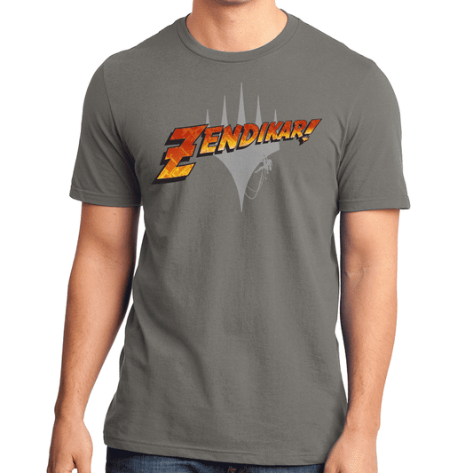 Zendikar Rising Adventure Grey T-Shirt for Magic: The Gathering