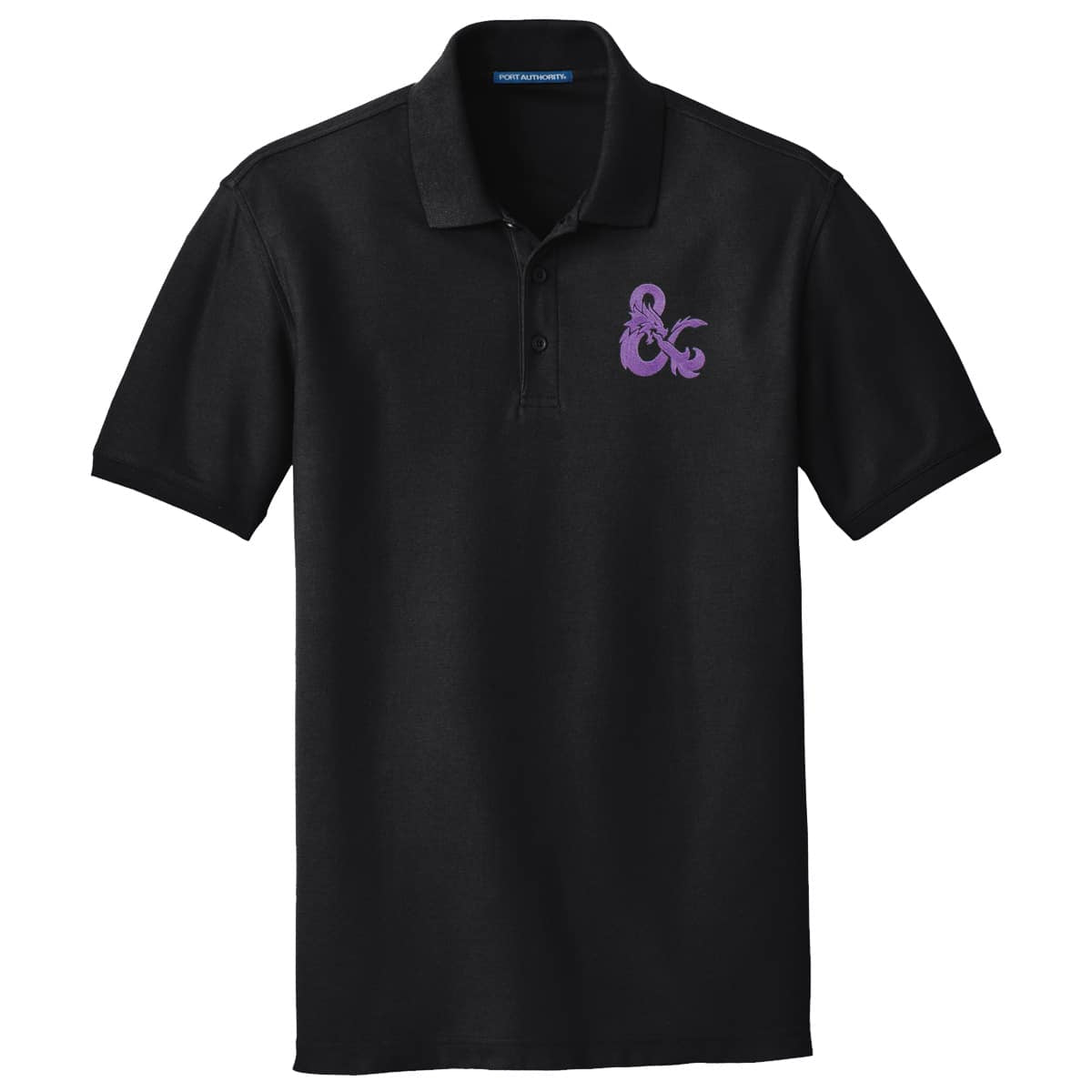 Dungeons & Dragons Evergreen Purple Logo Polo Shirt