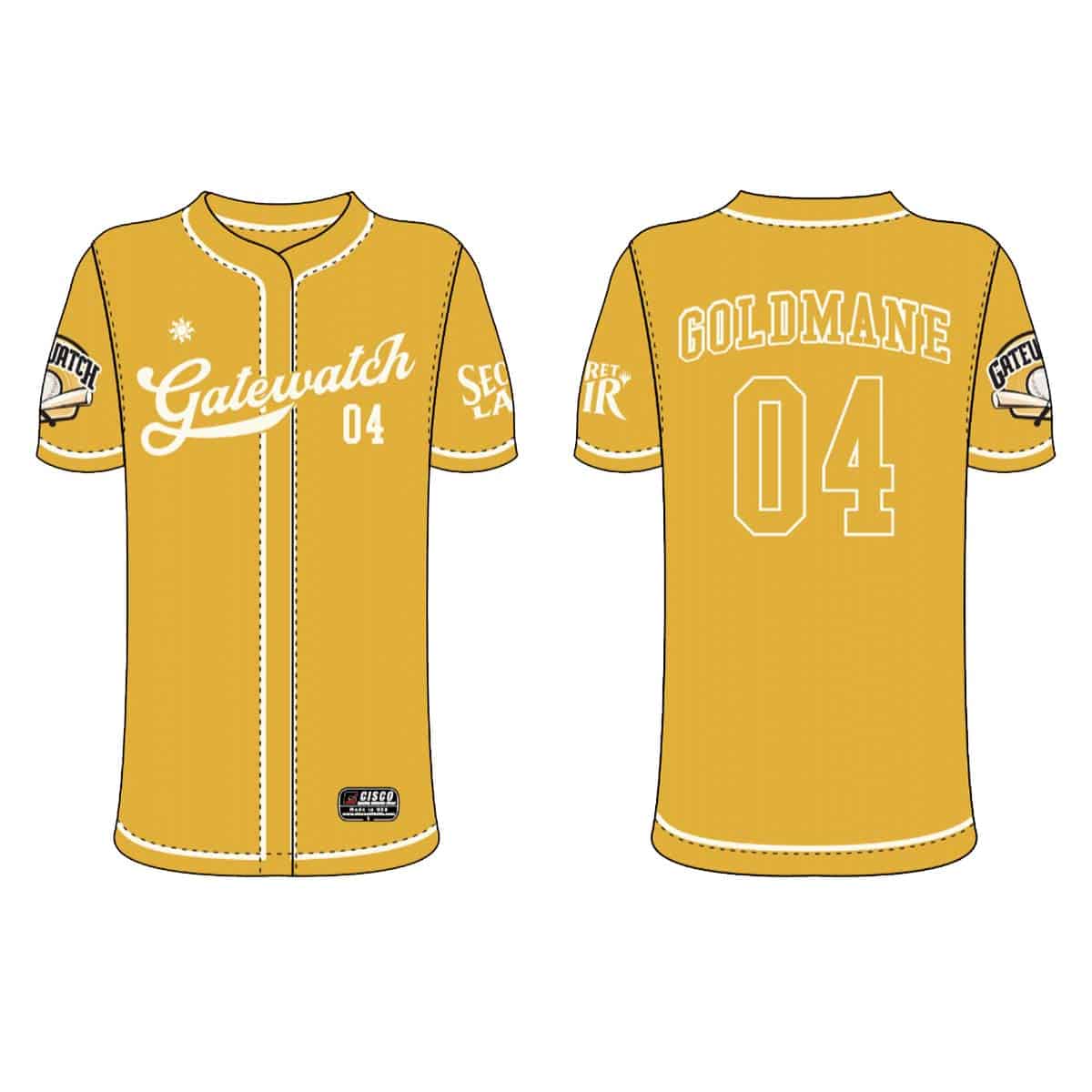 Magic: The Gathering Secret Lair Baseball Jersey - Goldmane